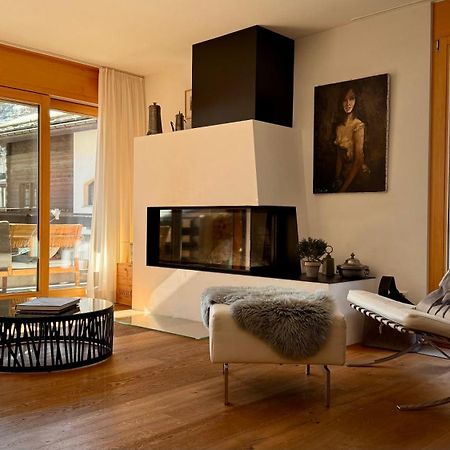 Stylish Home With Matterhorn View In The Center Церматт Экстерьер фото